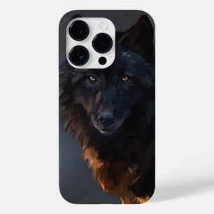 Black wolf Case-Mate iPhone 14 pro case