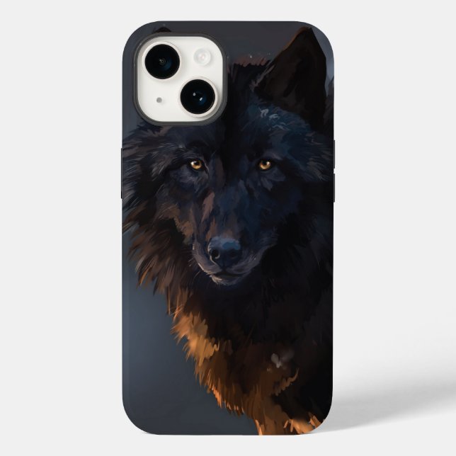 Black wolf Case-Mate iPhone case (Back)
