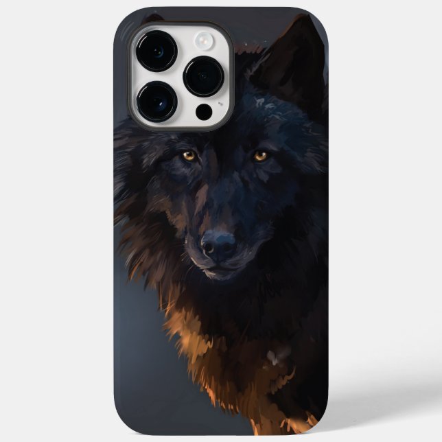 black wolf Case-Mate iPhone case (Back)