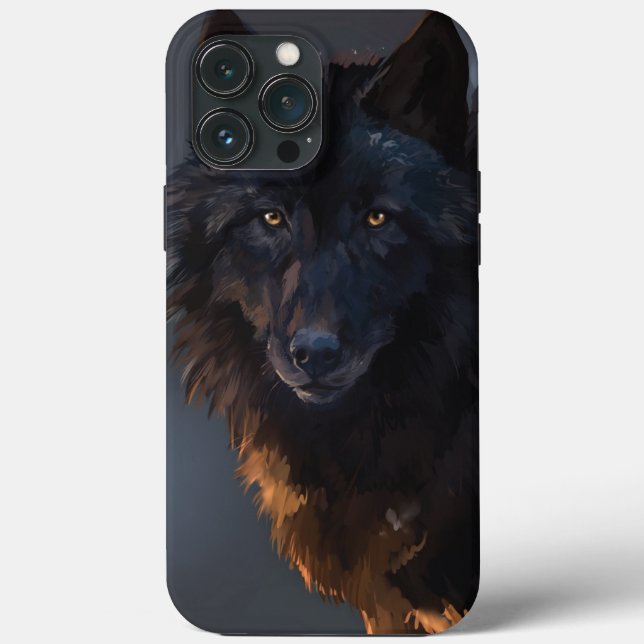 Black wolf Case-Mate iPhone case (Back)