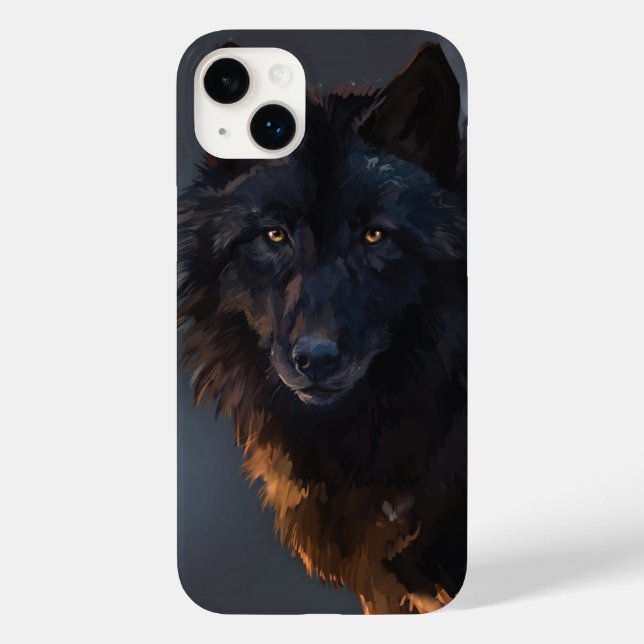 Black wolf Case-Mate iPhone case (Back)