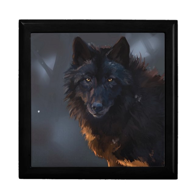 Black wolf gift box (Front)