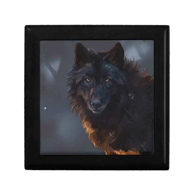 Black wolf gift box (Front)