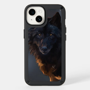 Black wolf speck iPhone 14 case