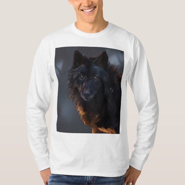 Black Wolf T-Shirt (Front)