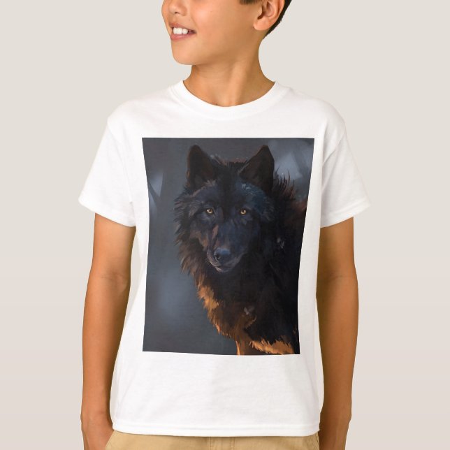 Black Wolf T-Shirt (Front)