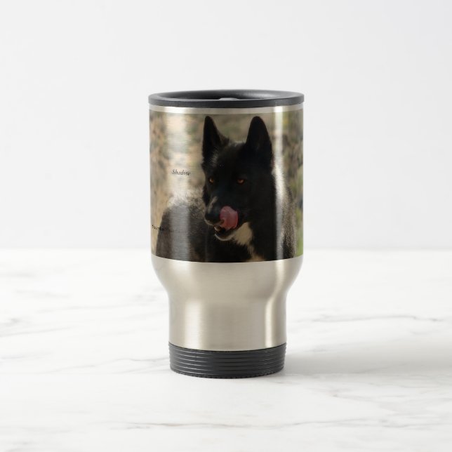 Black Wolf Travel/Commuter Mug (Center)
