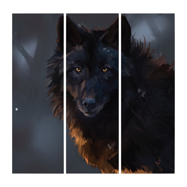 Black wolf triptych (Front)