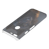 Black wolf uncommon google pixel case (Top)