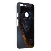 black wolf uncommon google pixel XL case (Back/Right)
