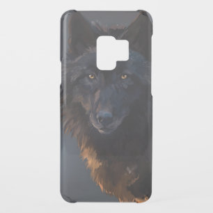 Black wolf uncommon samsung galaxy s9 case