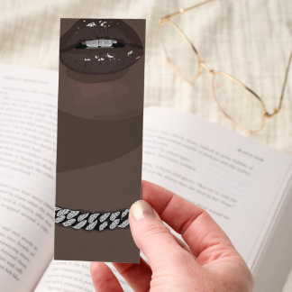 Black woman Aesthetic with silver (jewelry) Grillz Bookmarks