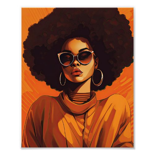 Black Woman Afrocentric Photo Print