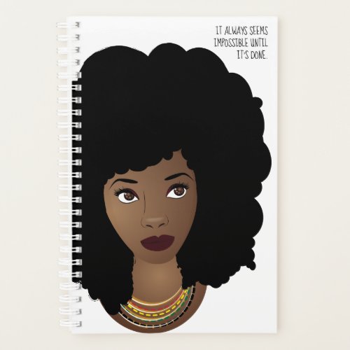 Black Woman Always Seems Impossible Until Done Planner