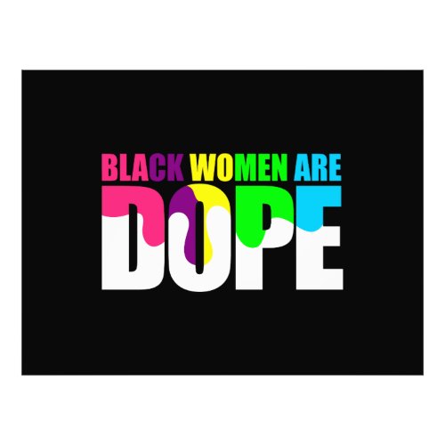 Black Woman Are Dope Black Pride History Photo Print