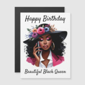 Black woman birthday card (Front/Back)