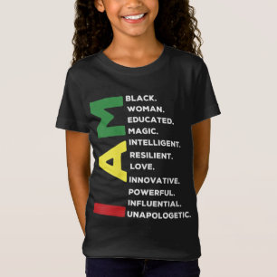 Black Woman Educated Intelligent Powerful T-Shirt