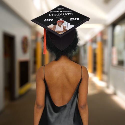 Black Woman Educated Smart And Beautiful  Graduation Cap Topper