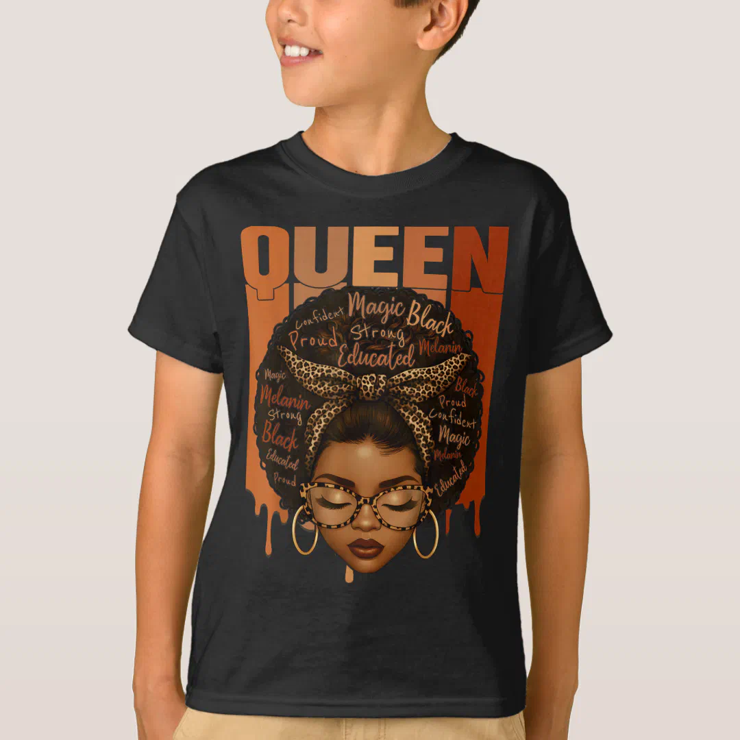 Black Woman Educated Strong Black History Month Gi T-Shirt
