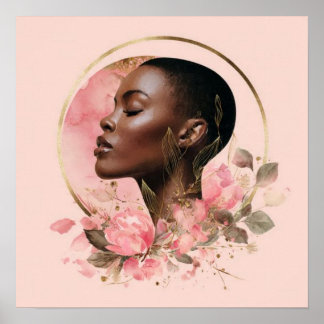 Black Woman Empowerment Art Poster