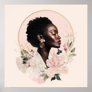 Black Woman Empowerment Art Poster