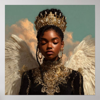 Black Woman Empowerment Art Poster