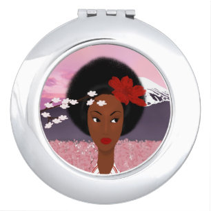 Black Woman Mirror- Black mother's day gift Compact Mirror