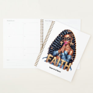 Black Woman of Faith Christian Prayer Planner