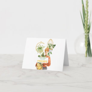 Black Woman Plant Lover Birthday Card
