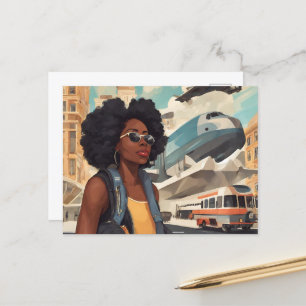 Black Woman Postcard
