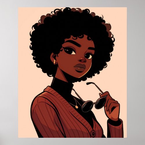 Black woman poster
