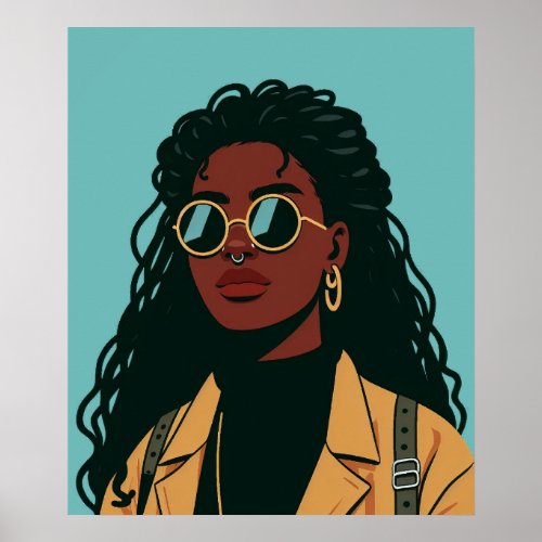 Black woman poster