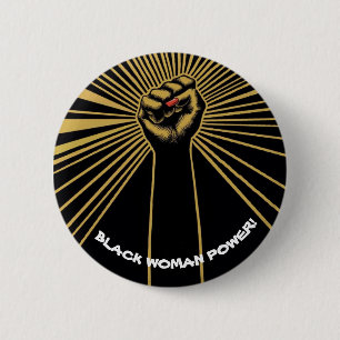 Black Woman Power! Button