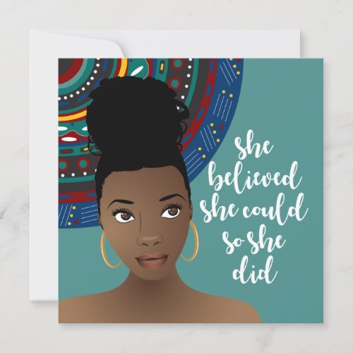 Black Woman She Believed She Could So She Did