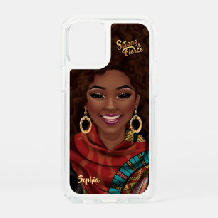 Black Woman Strong and Fierce Personalized Speck iPhone 12 Mini Case