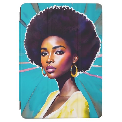 Black Woman With Afro Hair Melanin Queen iPad Air Cover