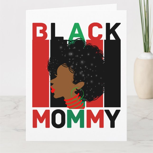 Black women African American melanin sista queen Card (Front)
