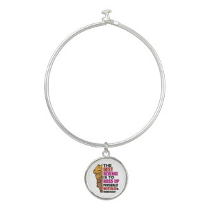 Black women African American melanin women sista Bangle Bracelet