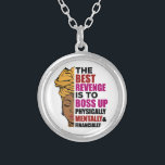Black women African American melanin women sista Silver Plated Necklace<br><div class="desc">Black women African American melanin women sista</div>