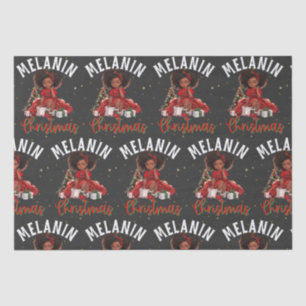 Black women Christmas melanin sista Xmas Sistas Tissue Paper