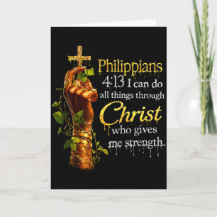Black Women God Christian Faith African Melanin Qu Card