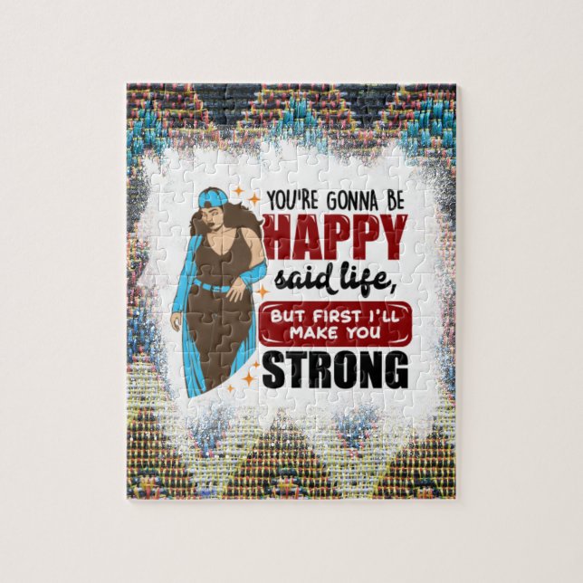 Black women inspirational positive black queen mel jigsaw puzzle (Vertical)