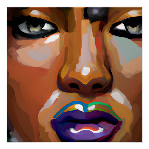 Black women inspirational positive black queen mel poster