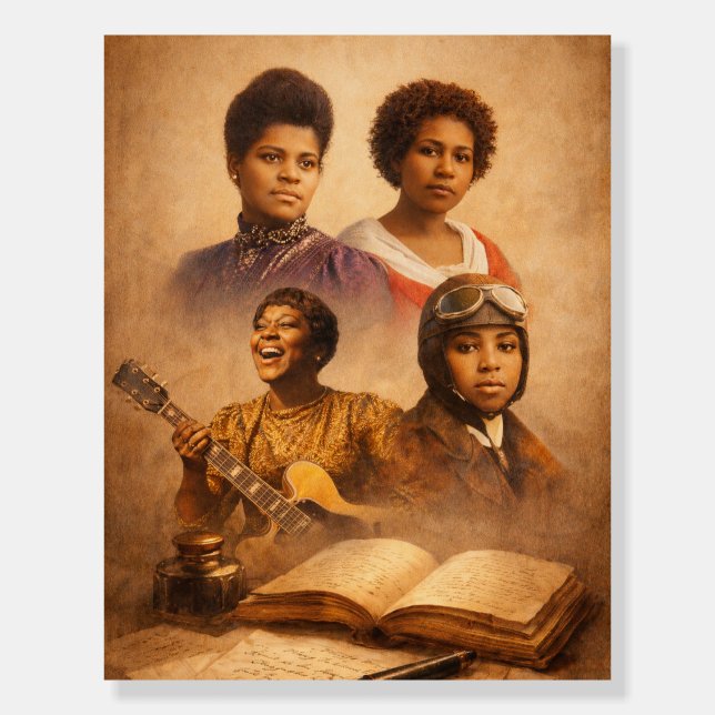 Black Women Legends Foam Board (Front)