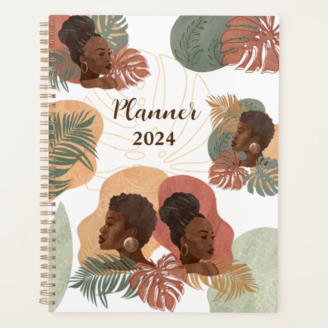 Black Women Melanin Girls Planner (Front)