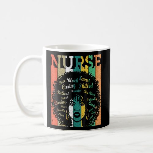 BlackWomen Nurse Afro Retro BlackHistoryMonth  Coffee Mug