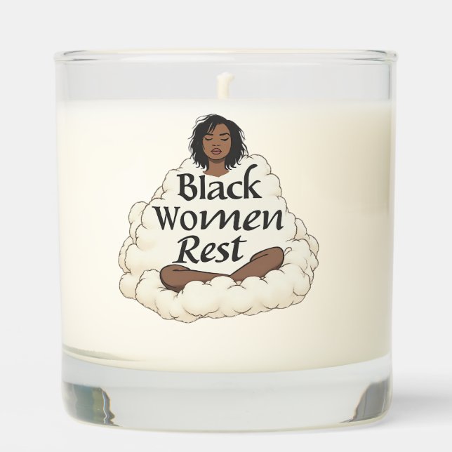 Black Women Rest Scented Candle (Front)