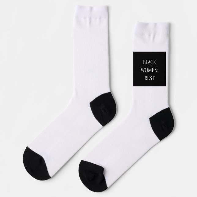 Black Women Rest Socks (Left)