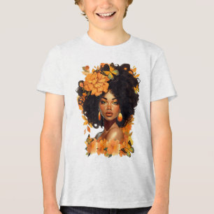 Black Women Unapologetically Juneteenth Black Hist Tri-Blend Shirt