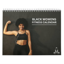 Black Women's Fitness Calendar - NEW